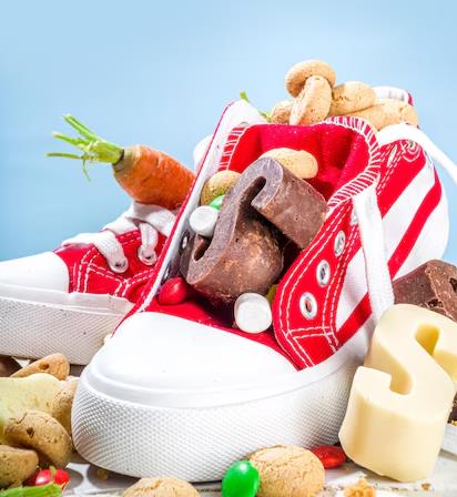 В башмачок кладут угощение 